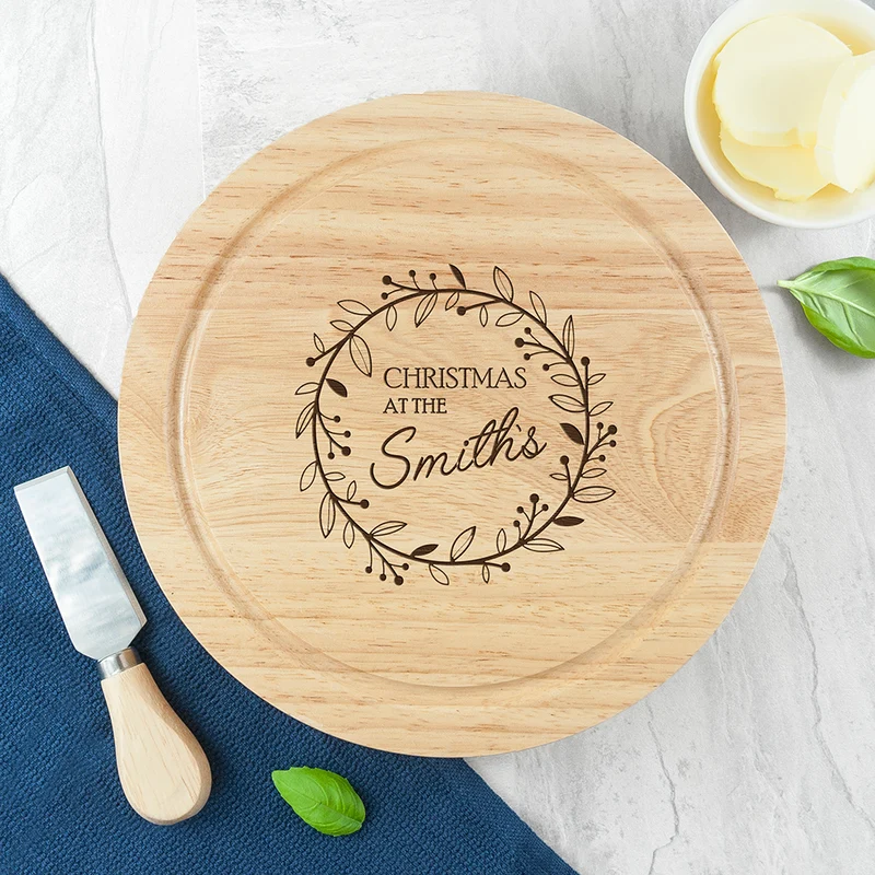 Personalised Classic Family Christmas Cheese Set