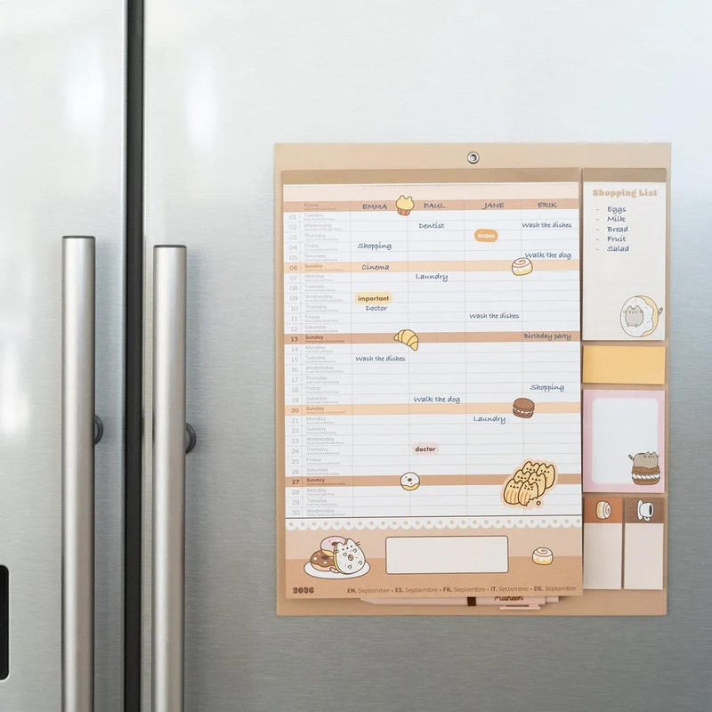 Pusheen magnetischer Planer 2026/27 30 x 35 cm