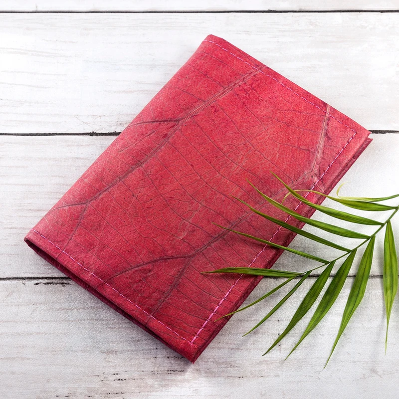 A6 Leaf Leather Notebook