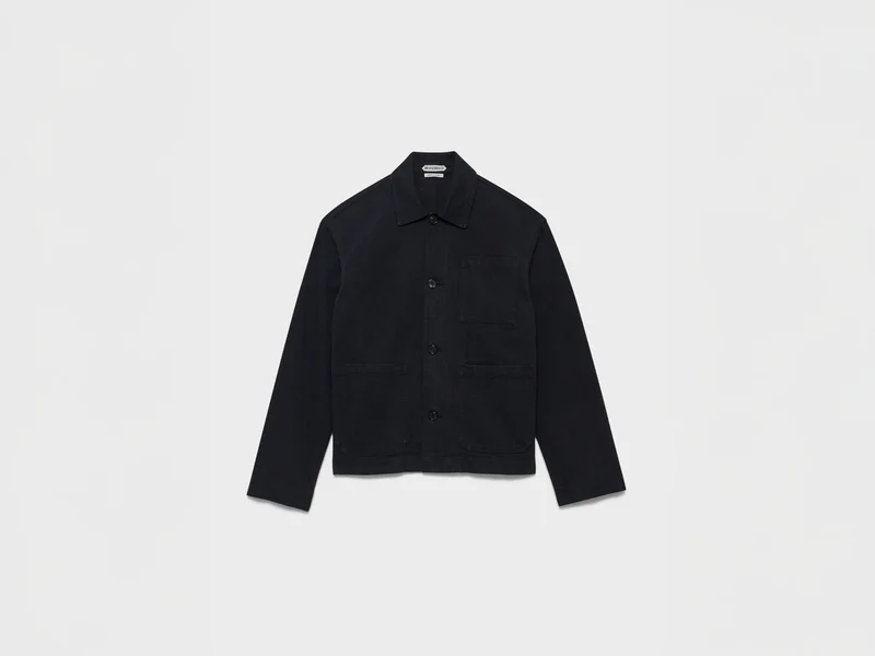 MENS WORKWEAR PATCH POCKET JACKET IN BLACK