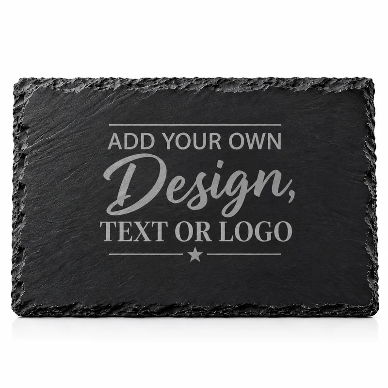 Personalised Slate Placemat – Add Your Own Design, Text or Logo – 30 × 20cm