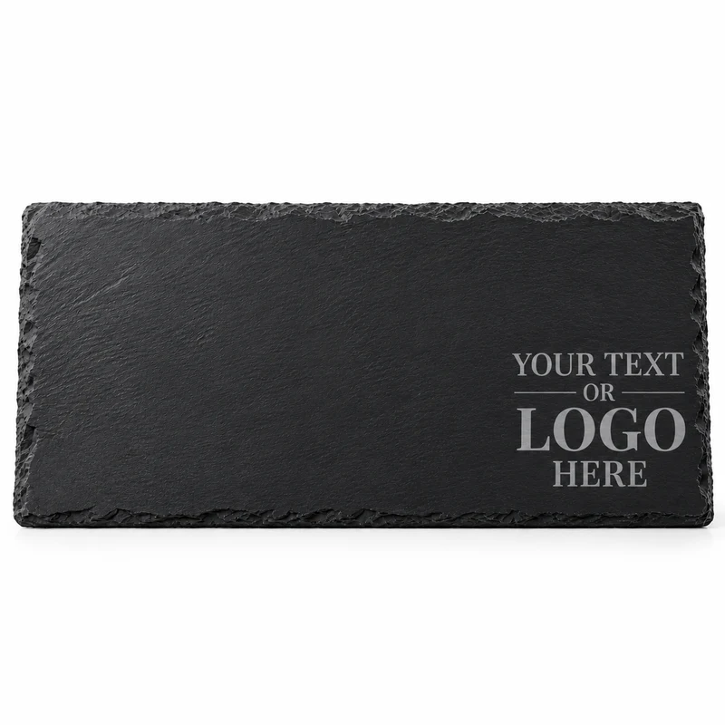 Personalised Engraved Slate Serving Board – Add Your Text or Logo