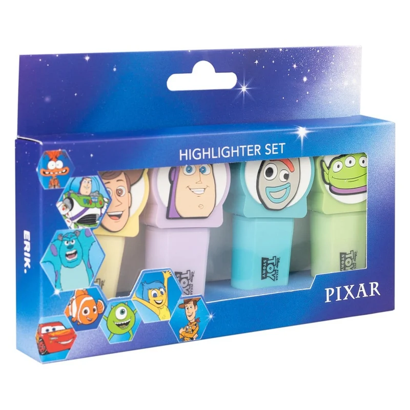 Toy Story Textmarker mit Toppern 4er Set