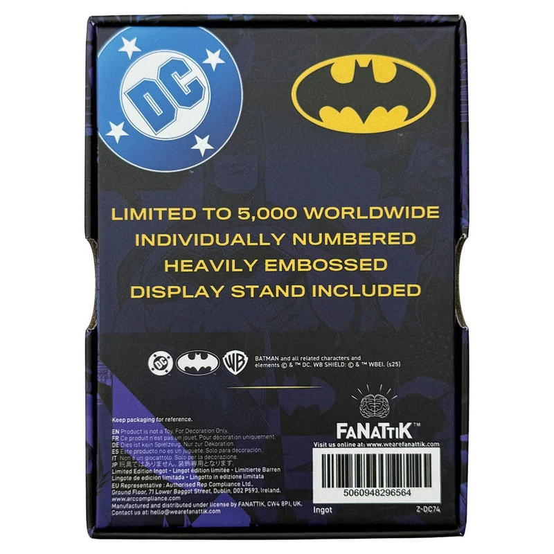 DC Comics Metallbarren Batman Armour Limited Edition