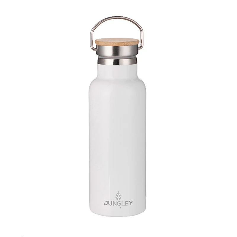 Personalised Water Bottle - Bamboo Lid
