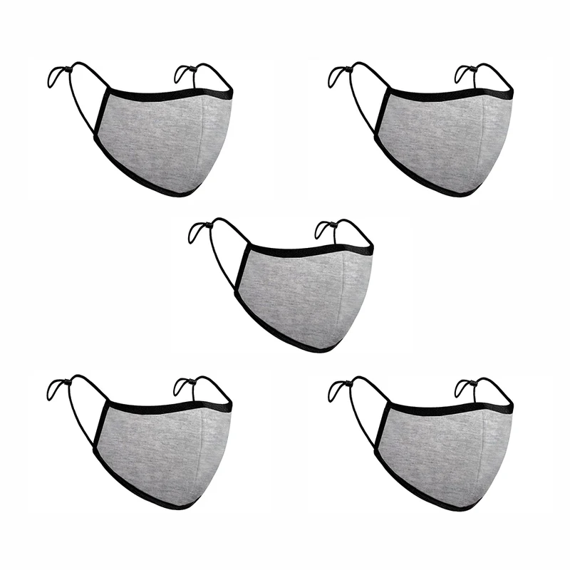Treat Republic Colour Range Comfort-Fit Face Covering - Pack of 5