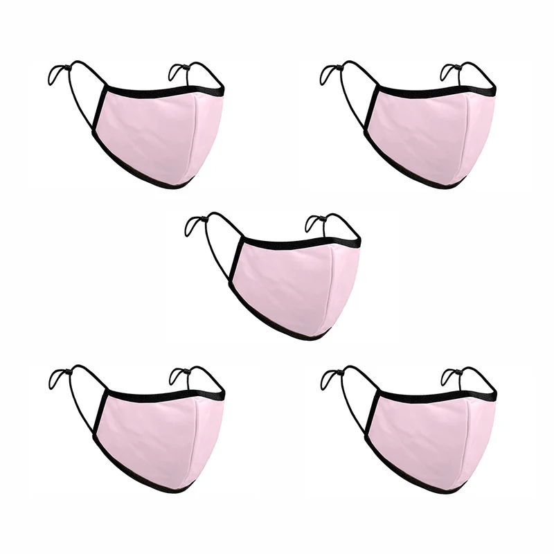 Treat Republic Colour Range Comfort-Fit Face Covering - Pack of 5