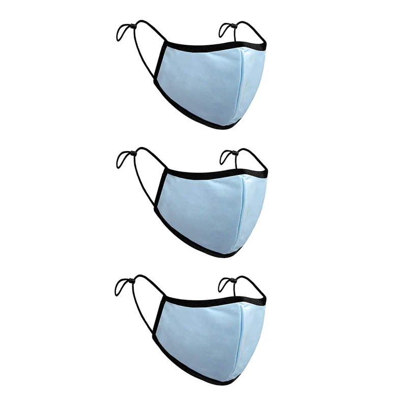 Treat Republic Colour Range Comfort-Fit Face Covering - Pack of 3