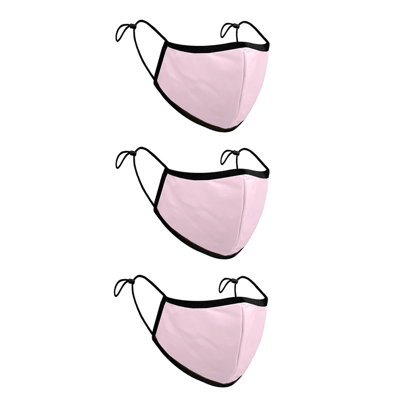 Treat Republic Colour Range Comfort-Fit Face Covering - Pack of 3