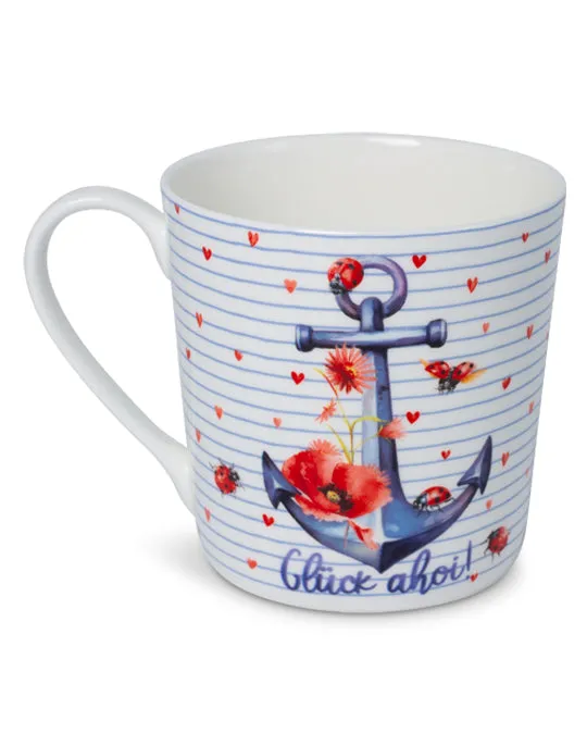 Tasse, Becher „Anker & Blumen“, 943065