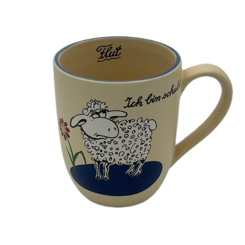 Große Tasse, Keramik, „Schaf - Unschuldslamm“ mit Wunschnamen - Jeder Name ist möglich!