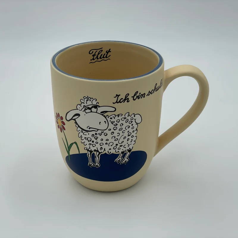 Große Tasse, Keramik, „Schaf - Unschuldslamm“ mit Wunschnamen - Jeder Name ist möglich!