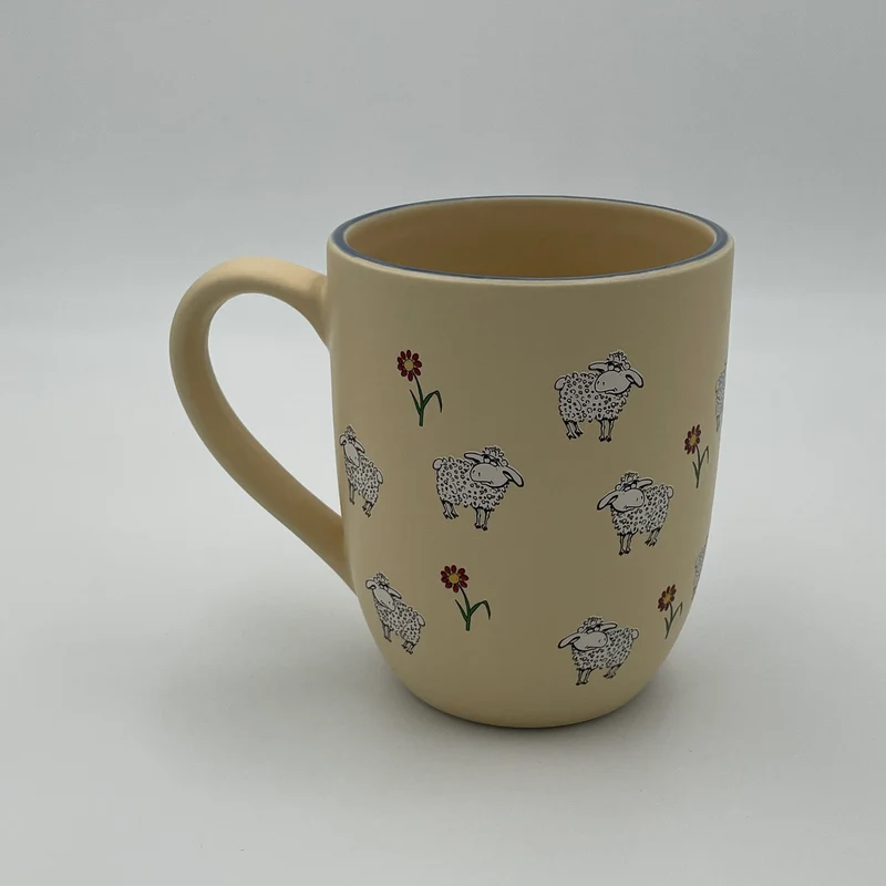 Große Tasse, Keramik, „Schaf - Unschuldslamm“ mit Wunschnamen - Jeder Name ist möglich!