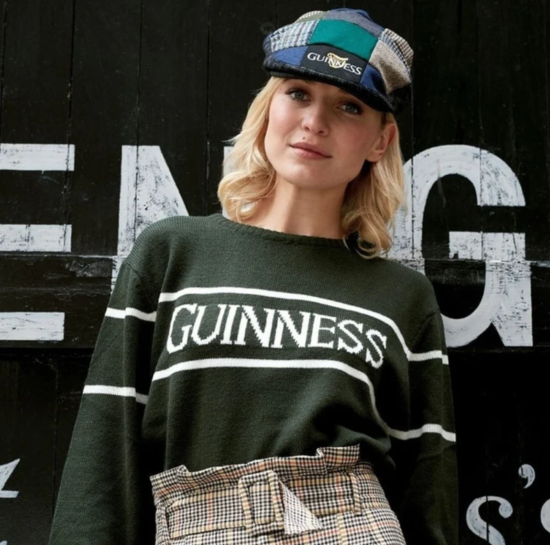 Authentic Guinness Patchwork Irish Flat Cap