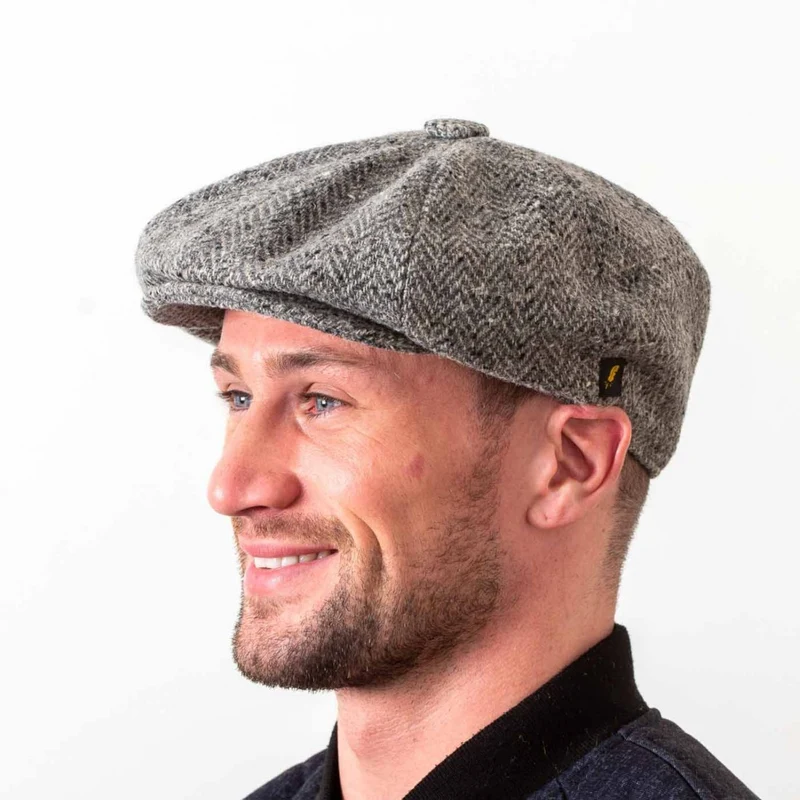 Men's Traditional Donegal Tweed Newsboy Cap