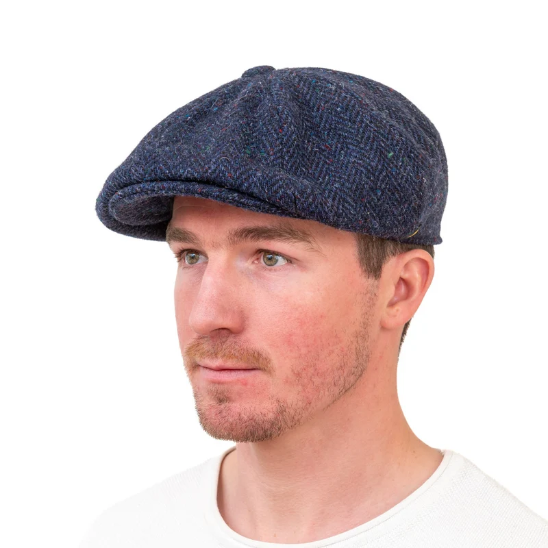 Men's Traditional Donegal Tweed Newsboy Cap