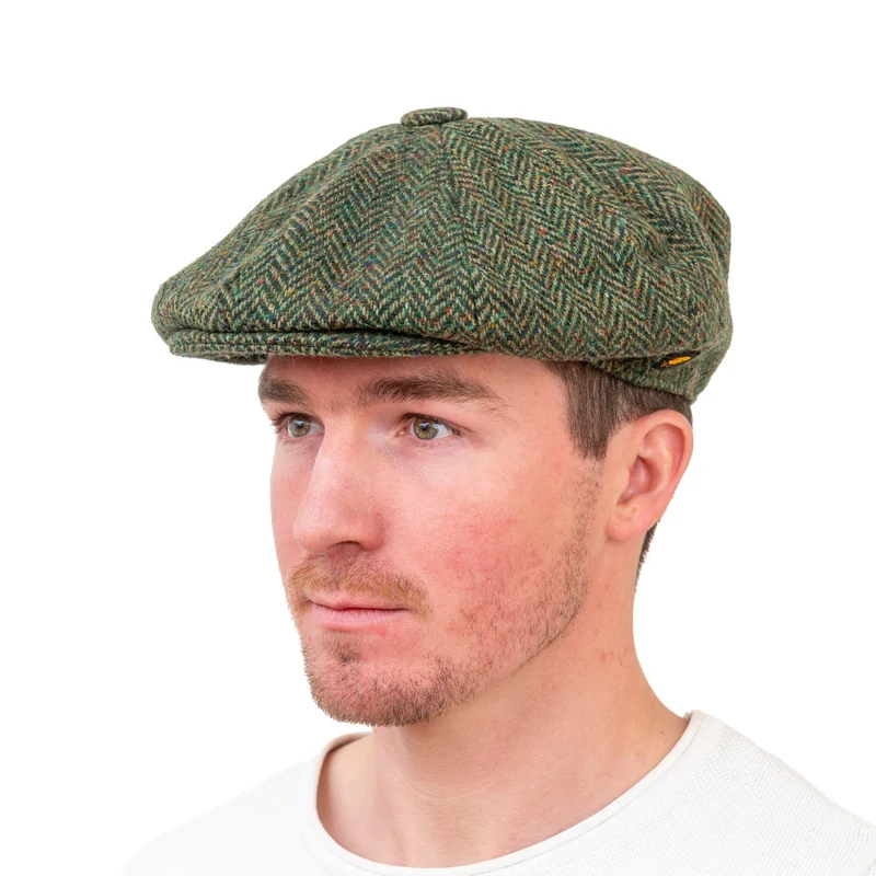Men's Traditional Donegal Tweed Newsboy Cap