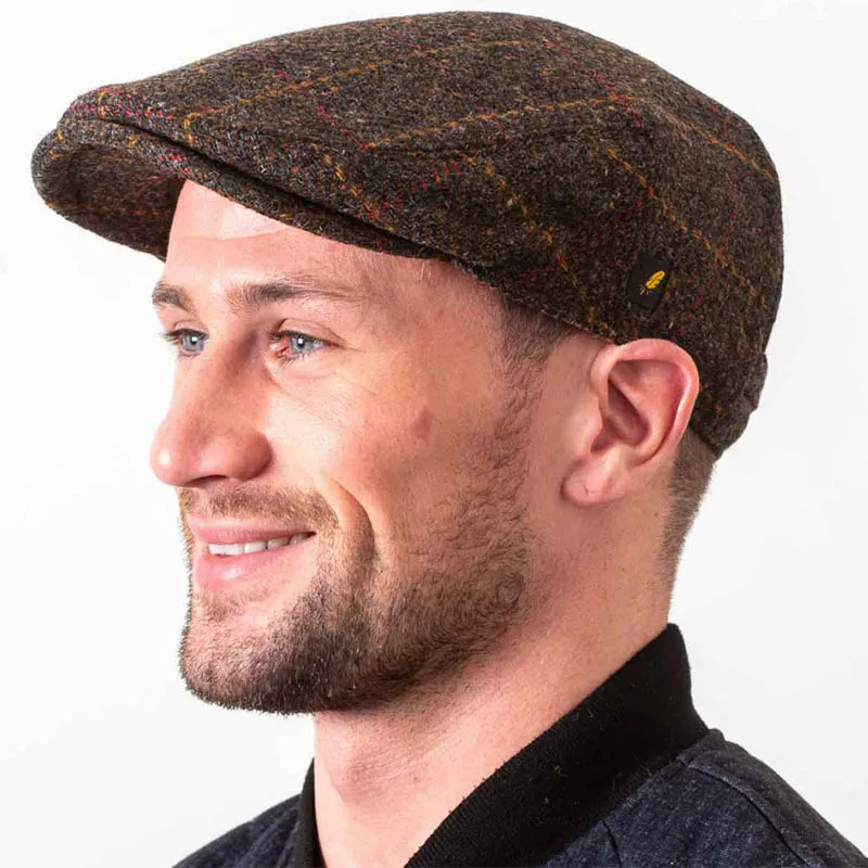 Handcrafted Donegal Tweed Flat Cap