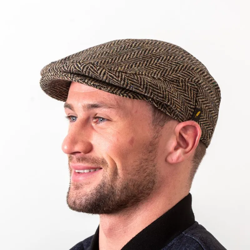Handcrafted Donegal Tweed Flat Cap