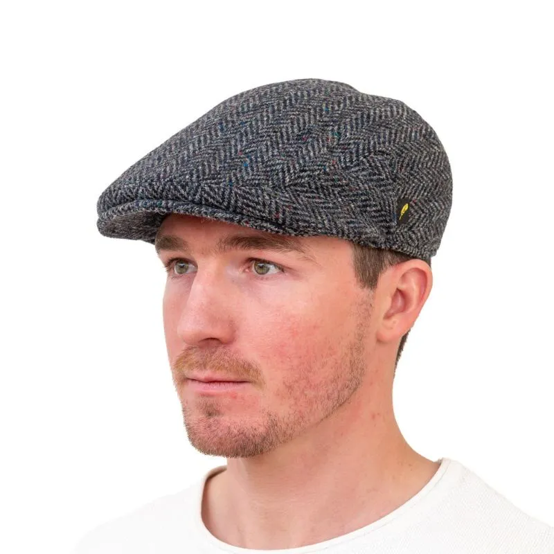 Handcrafted Donegal Tweed Flat Cap