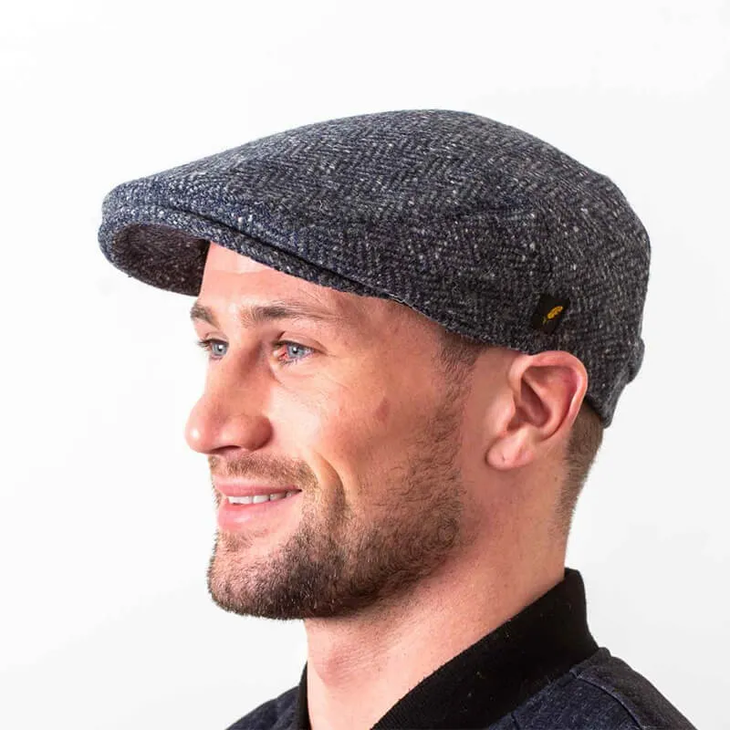 Handcrafted Donegal Tweed Flat Cap