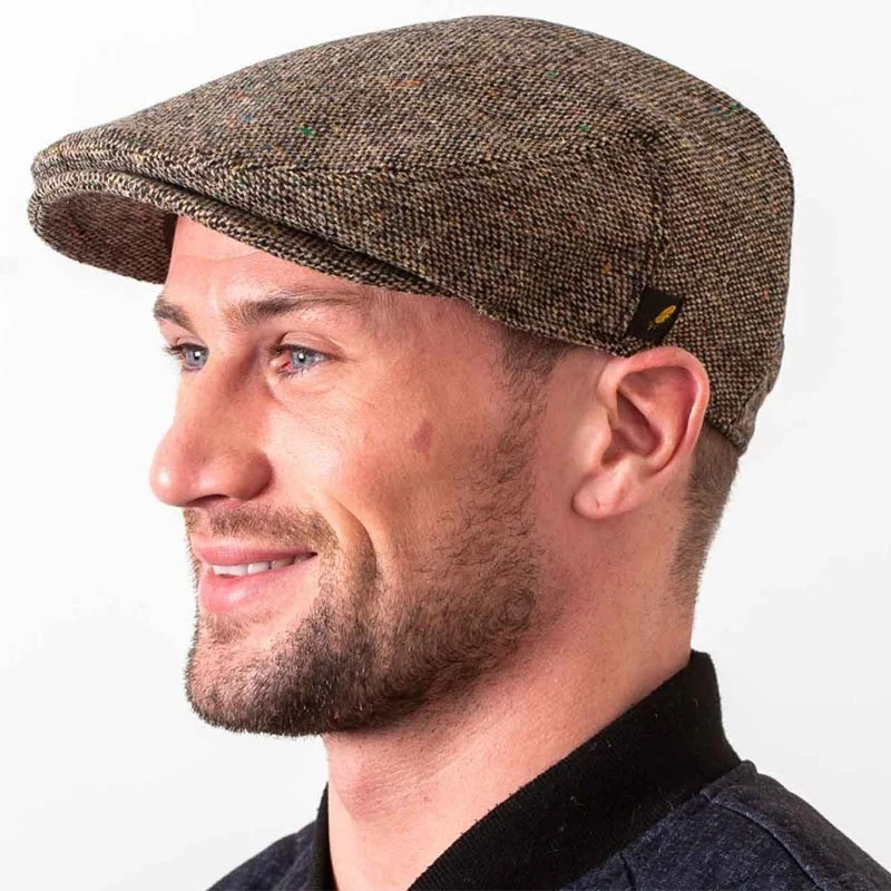 Handcrafted Donegal Tweed Flat Cap