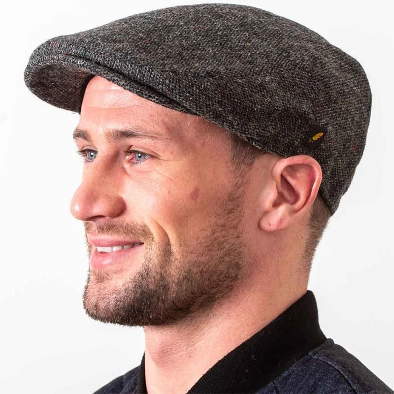 Handcrafted Donegal Tweed Flat Cap
