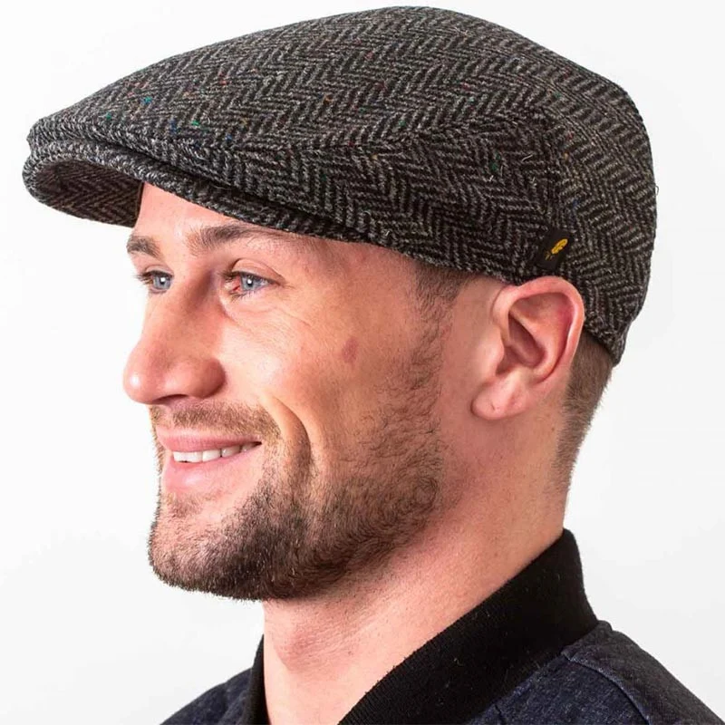 Handcrafted Donegal Tweed Flat Cap