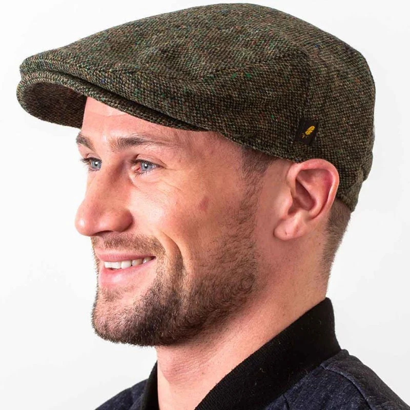 Handcrafted Donegal Tweed Flat Cap