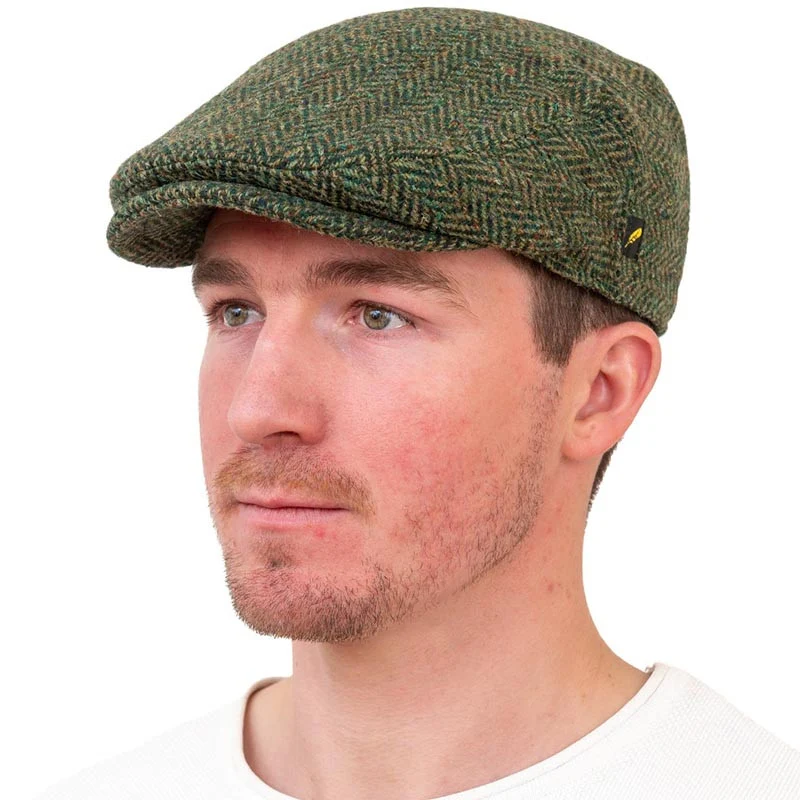 Handcrafted Donegal Tweed Flat Cap