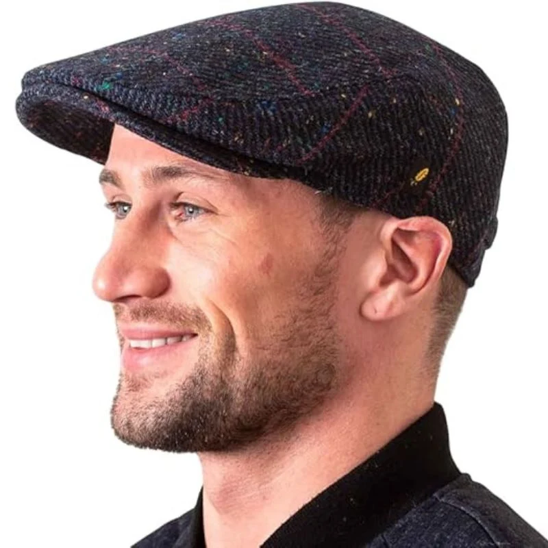Handcrafted Donegal Tweed Flat Cap