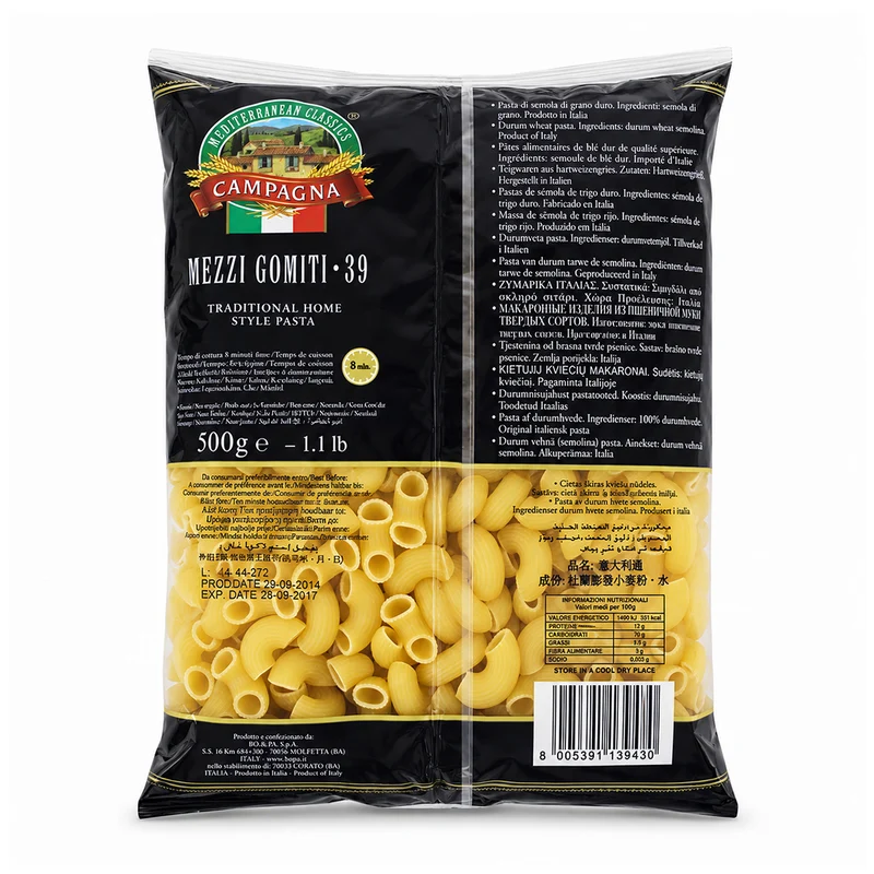 Campagna Mezzi Gomiti #39 Elbow Macaroni, Italy - 500G