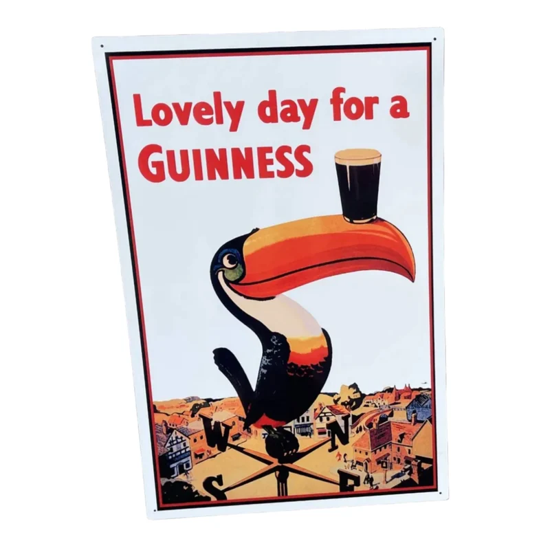 Lovely Day For A Guinness Toucan Metal Sign