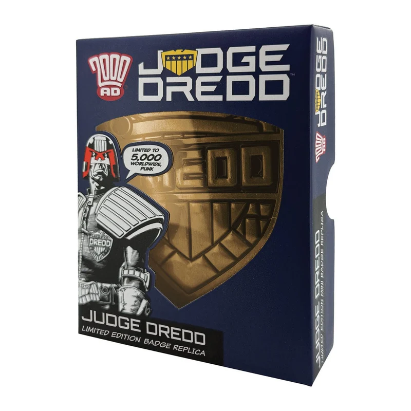 2000 AD Replik Judge Dredd Badge Limited Edition
