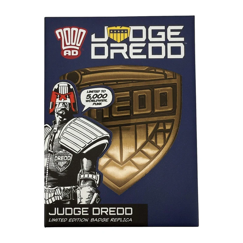 2000 AD Replik Judge Dredd Badge Limited Edition