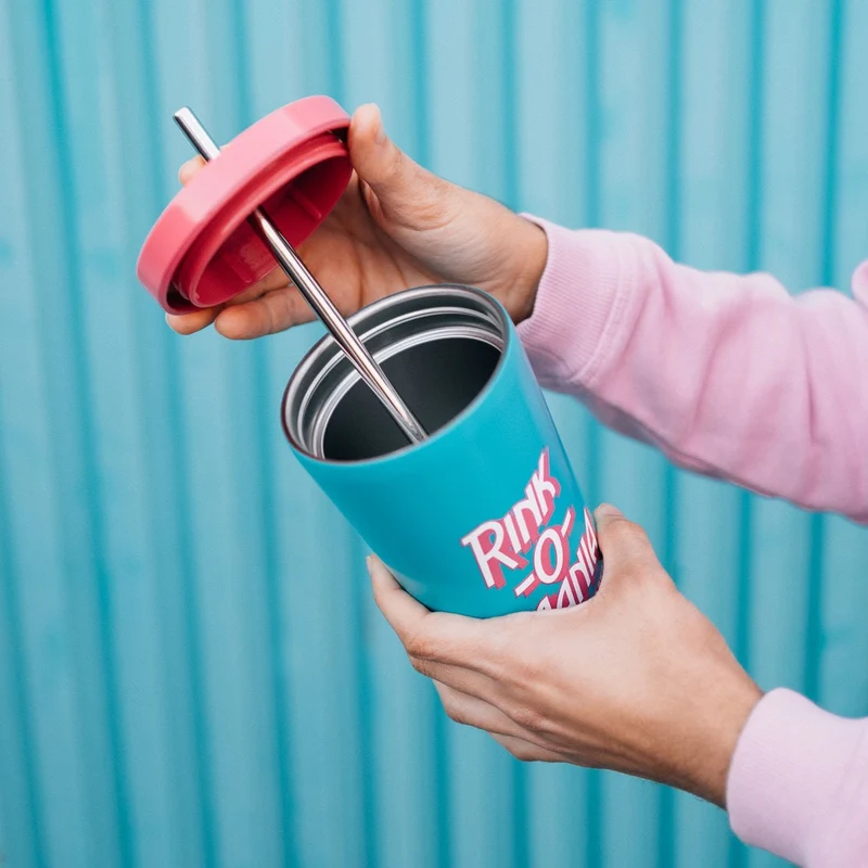 Stranger Things Becher mit Strohhalm Rink-O-Mania 550 ml