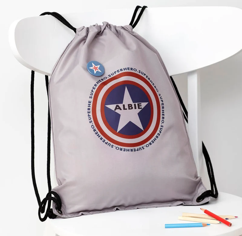 Personalised Personalised Superhero Waterproof Swim Bag