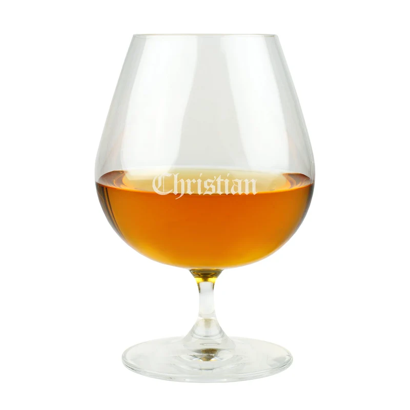 Leonardo Cognacschwenker mit klassischer Gravur des Namens | Personalisiertes Geschenk für Genießer