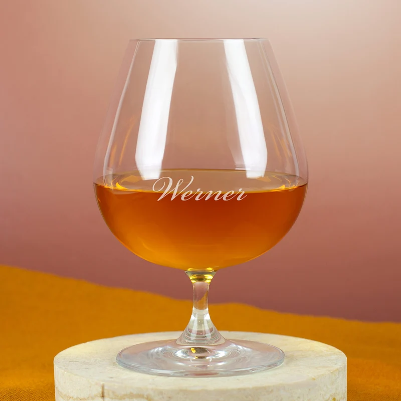 Leonardo Cognacschwenker & Whiskyglas mit Gravur | Personalisiert mit Name - Geschenk für Genießer