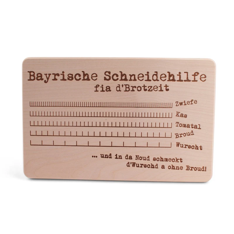 Brotzeitbrettl "Bayrische Schneidehilfe"