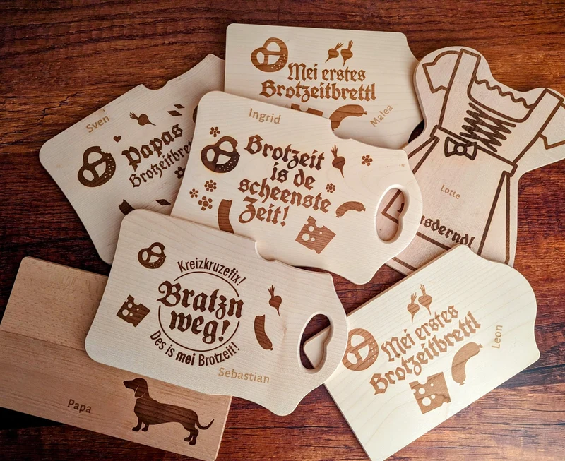 Brotzeitbrettl "Dackel"