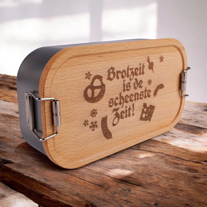 Brotzeitbox "Brotzeit is de scheenste Zeit"