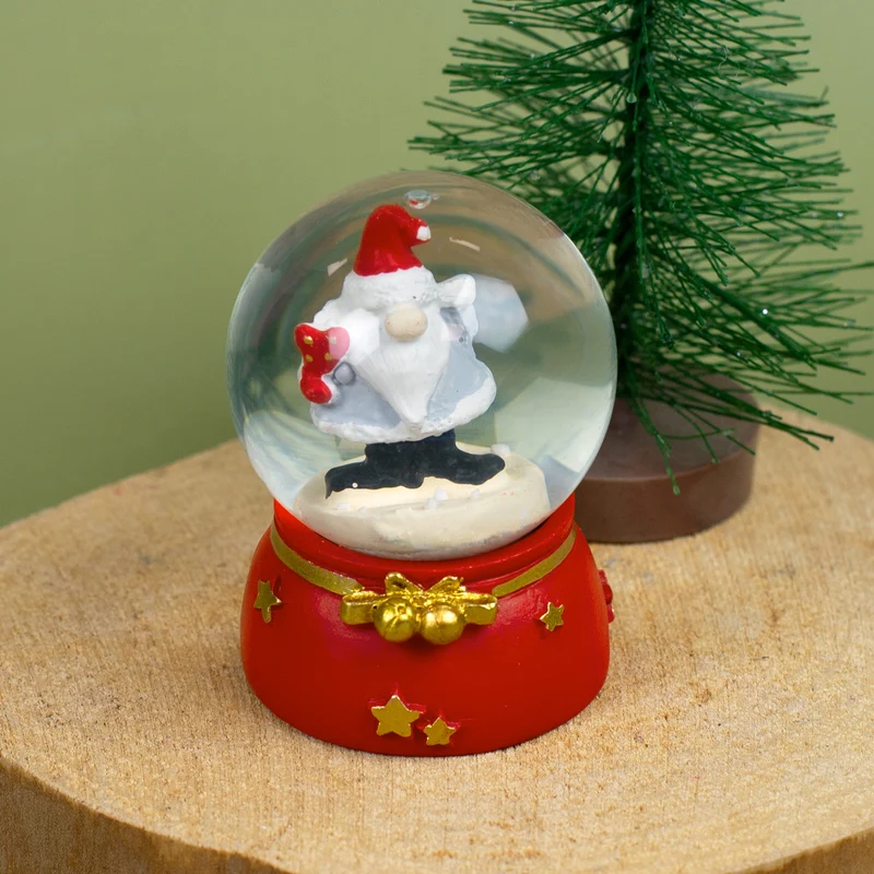 Mini Schneekugel mit Wichtel in 4 Varianten | Wichtelgeschenk