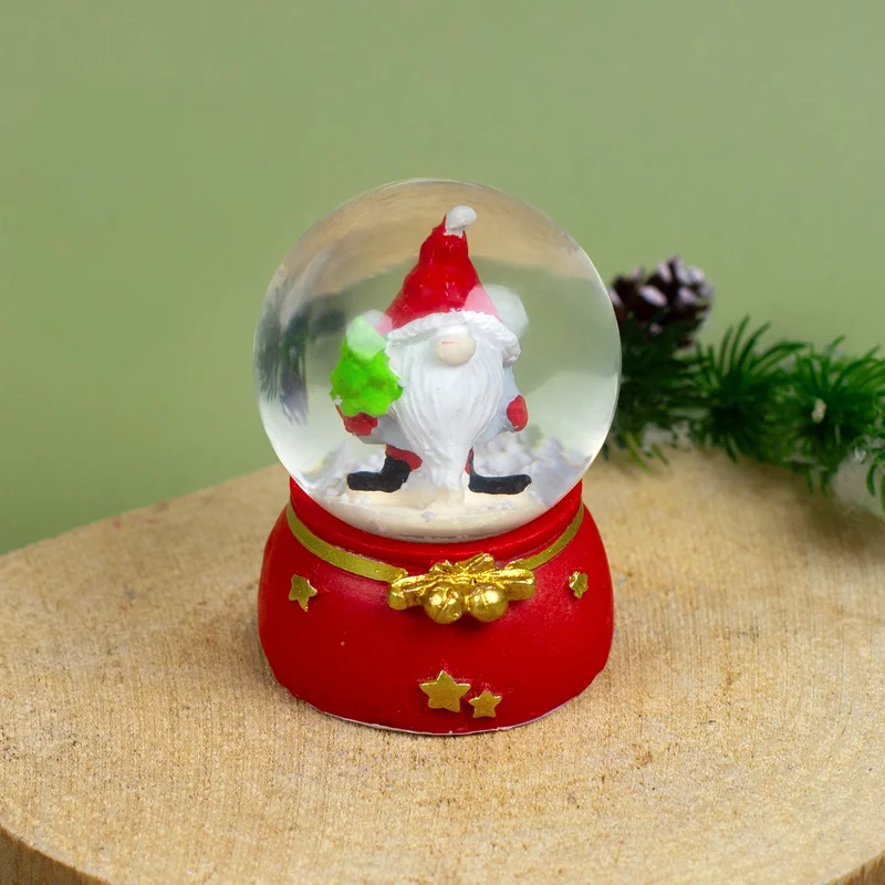 Mini Schneekugel mit Wichtel in 4 Varianten | Wichtelgeschenk