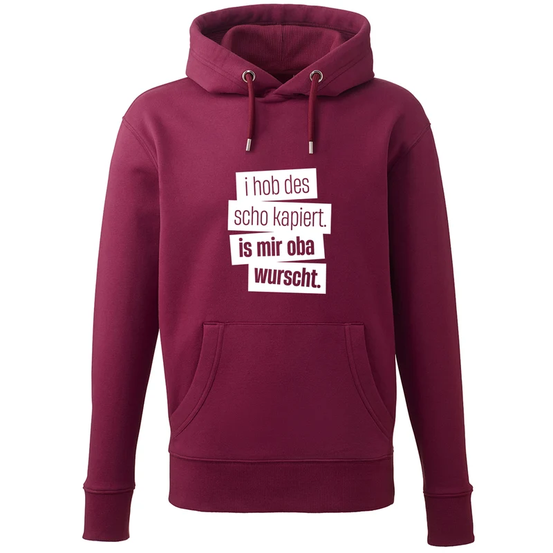 Hoodie "I hob des scho kapiert"