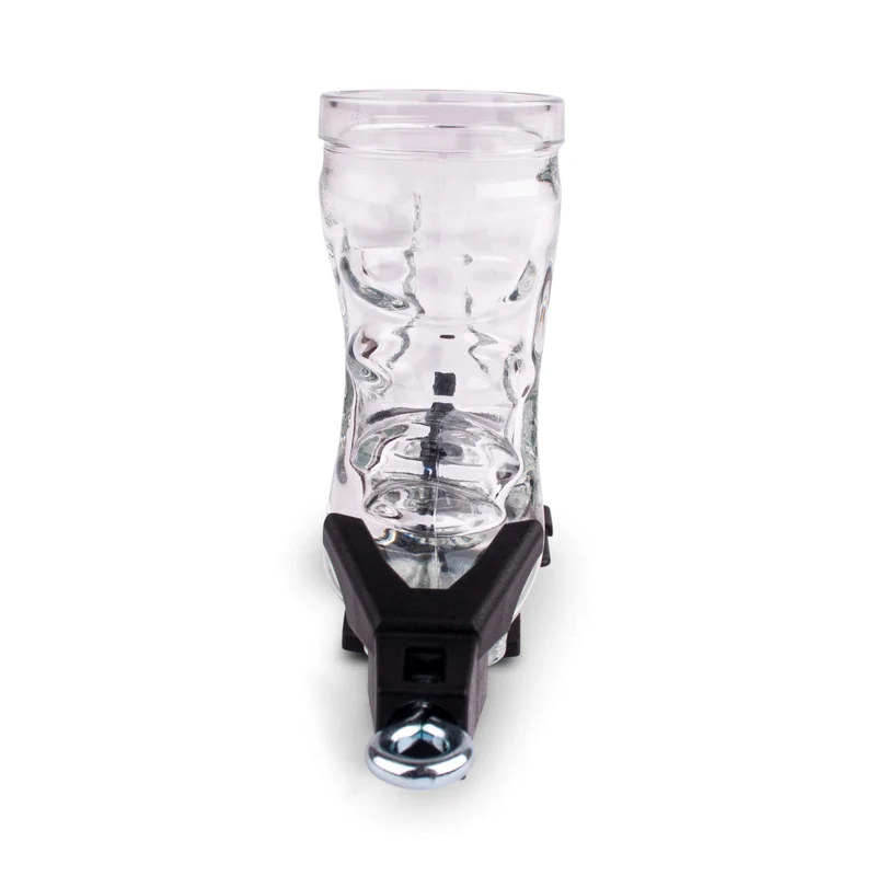 Skischuh Schnapsglas mit Bindung