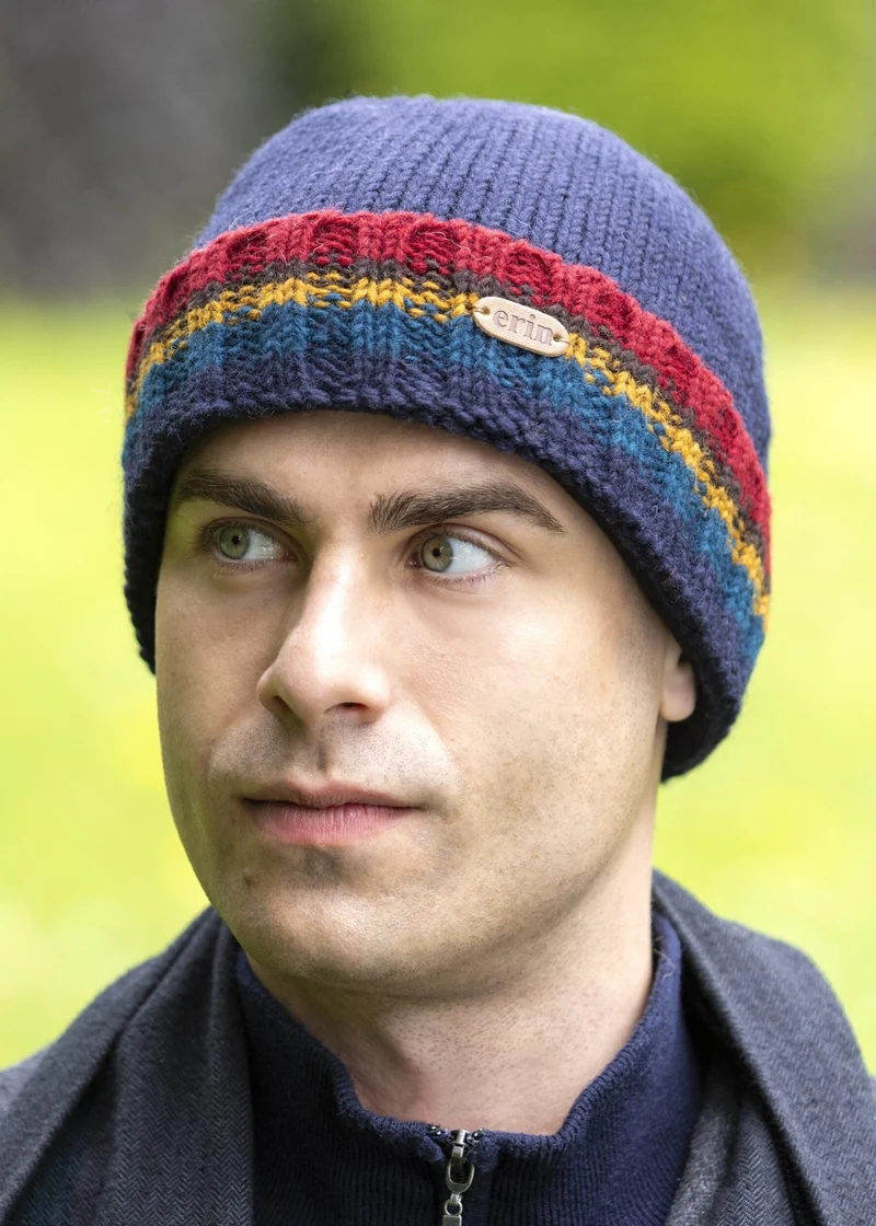 Erin Rib Pullon Turnup Hat | Navy