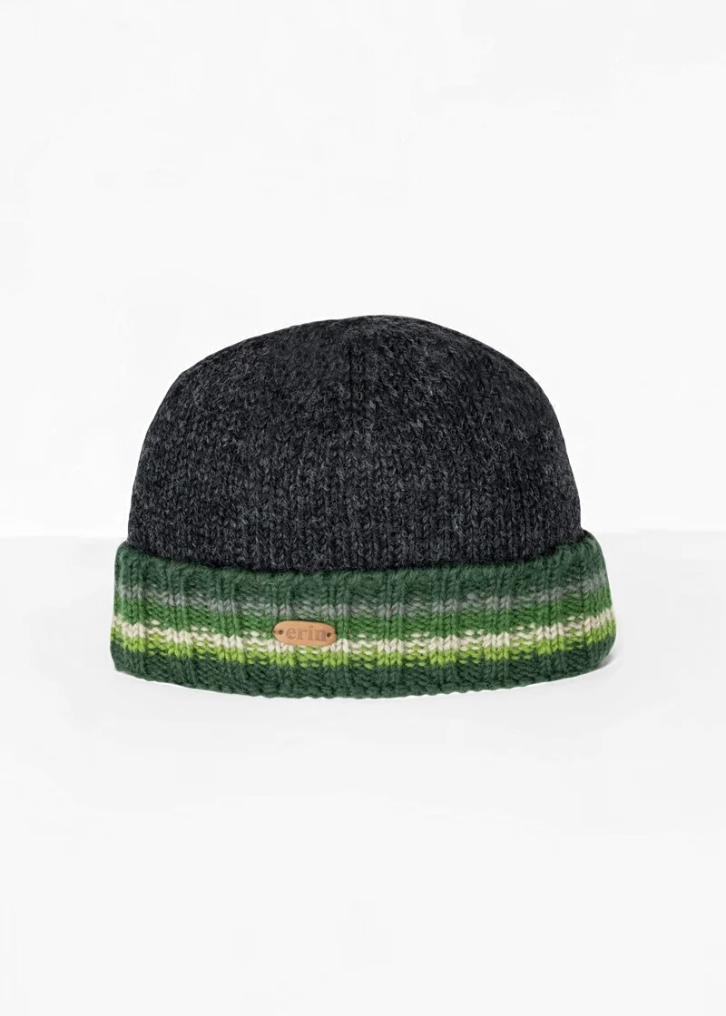 Erin Rib Pullon Turnup Hat | Green