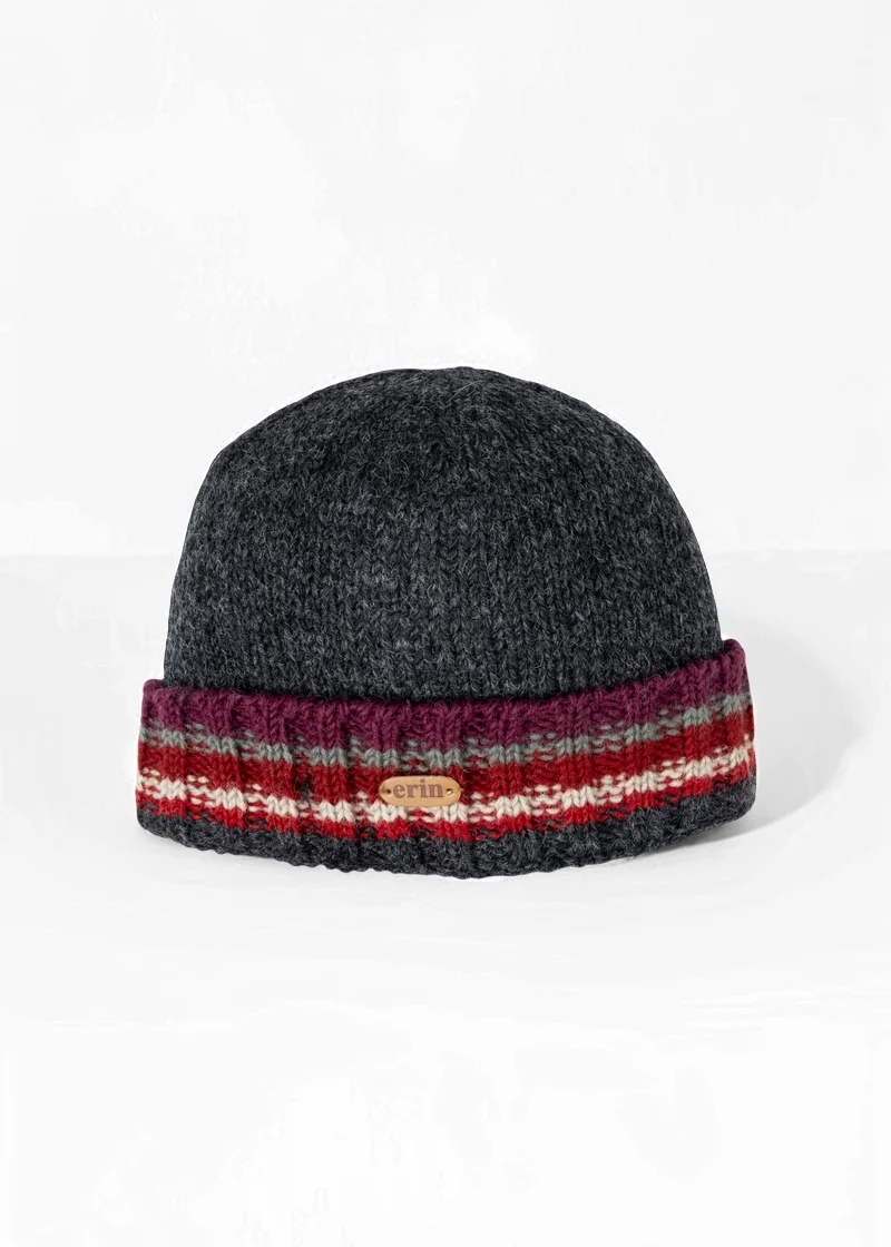 Erin Rib Pullon Turnup Hat | Red