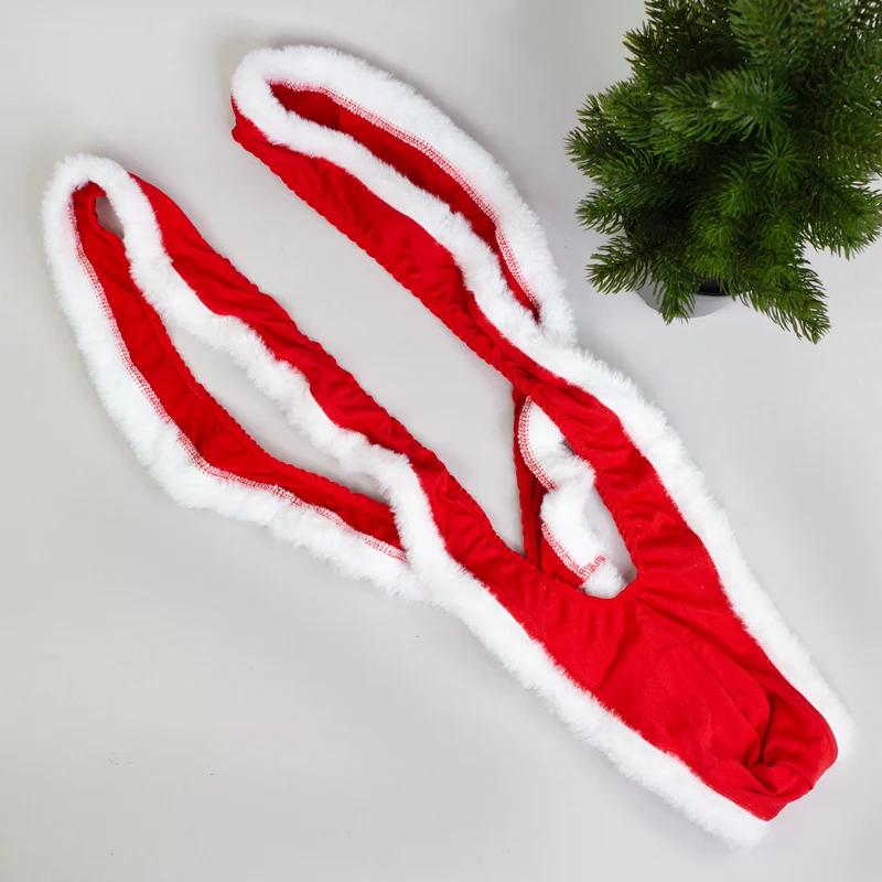 Mankini zu Weihnachten | Herrenbadeanzug in 2 Varianten